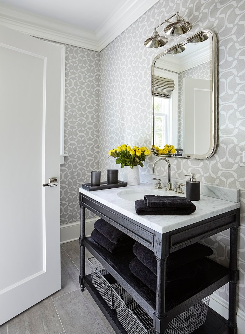 Luxury Powder Room with Sink